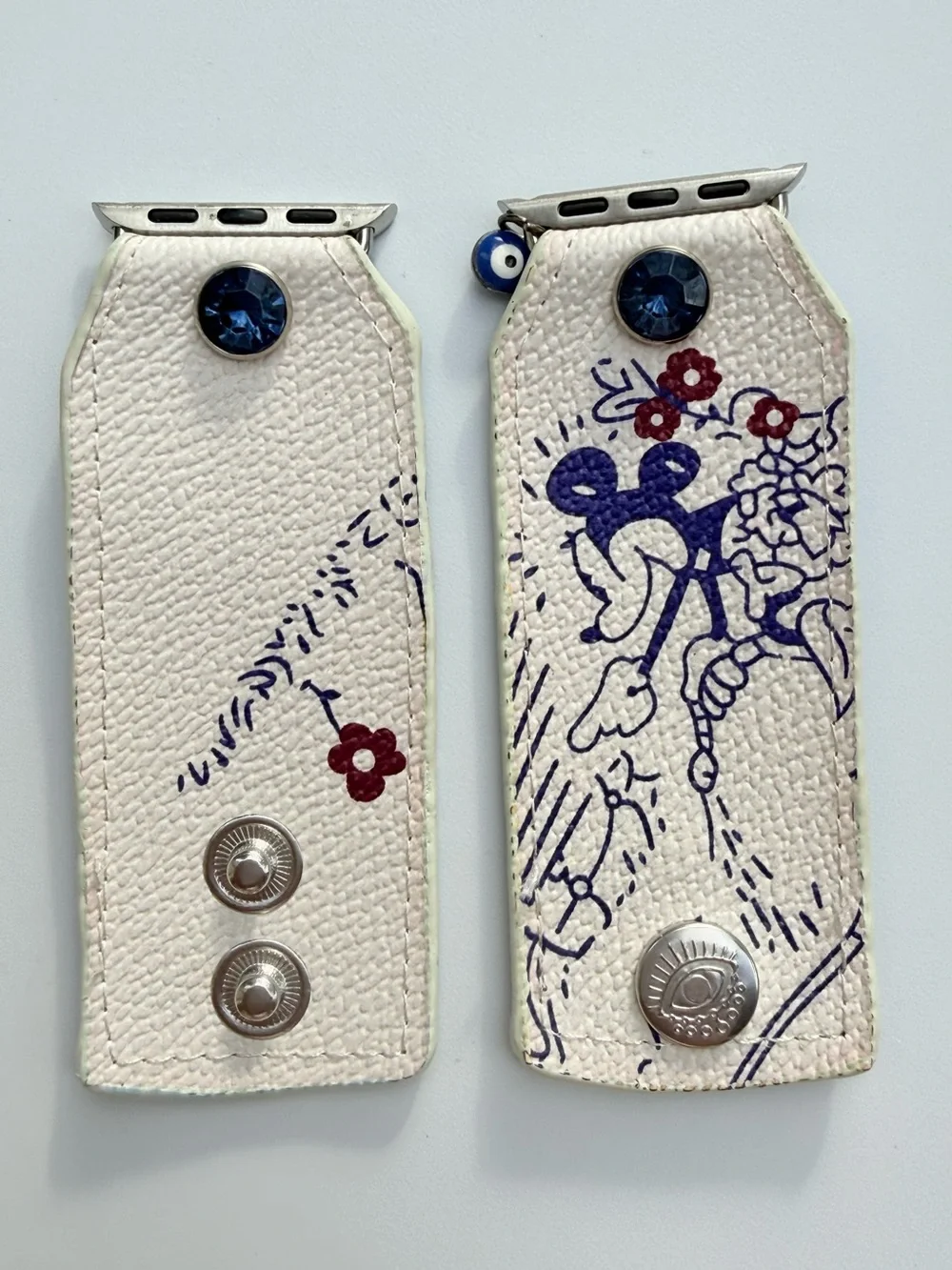 Watch Me Creations Disney Mickey Violet Blue Apple‎ Watch Band